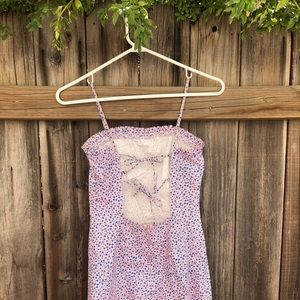 Floral backless dress